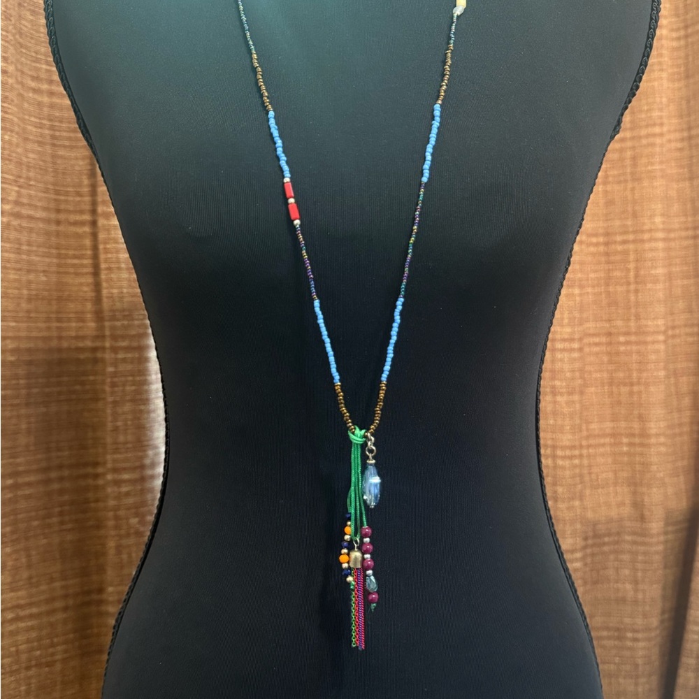 Premier Designs Skylar Colorful Beaded Necklace with Tassel